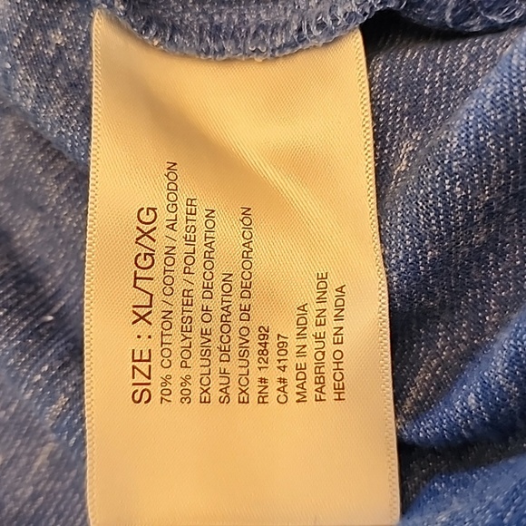 Greg Norman Collection Heather Blue Short Sleeve Tee - Picture 8 of 10